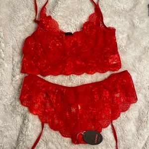 NTW Red Bra & Panty Set